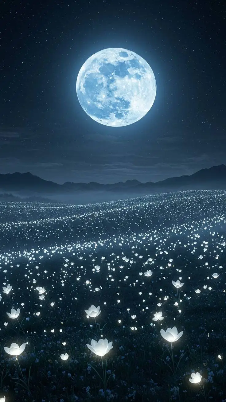 ai character: Moonflower background