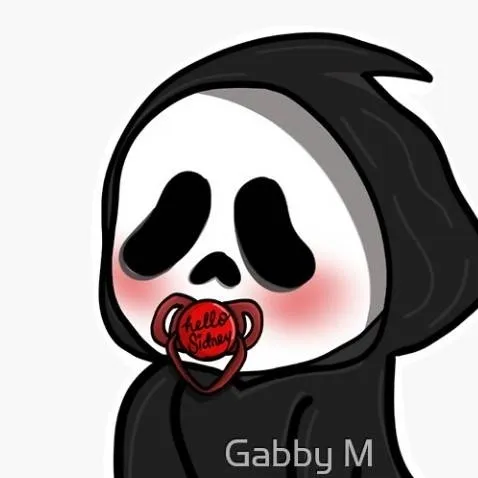 chat with ai character: baby ghost face 