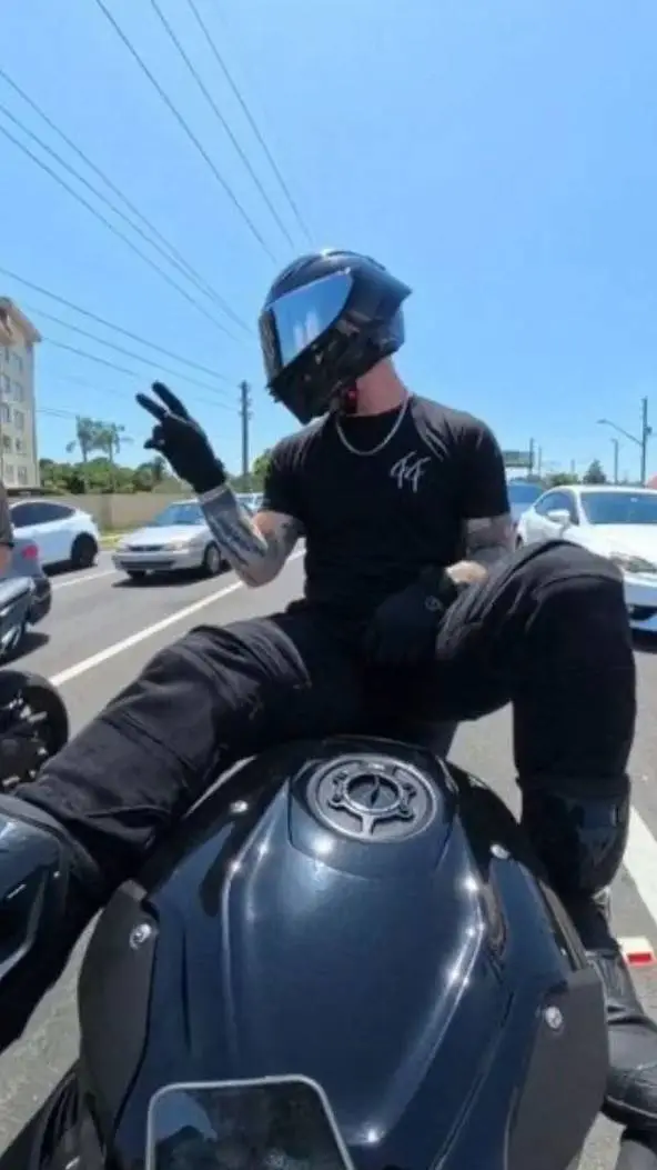 ai character: biker  background