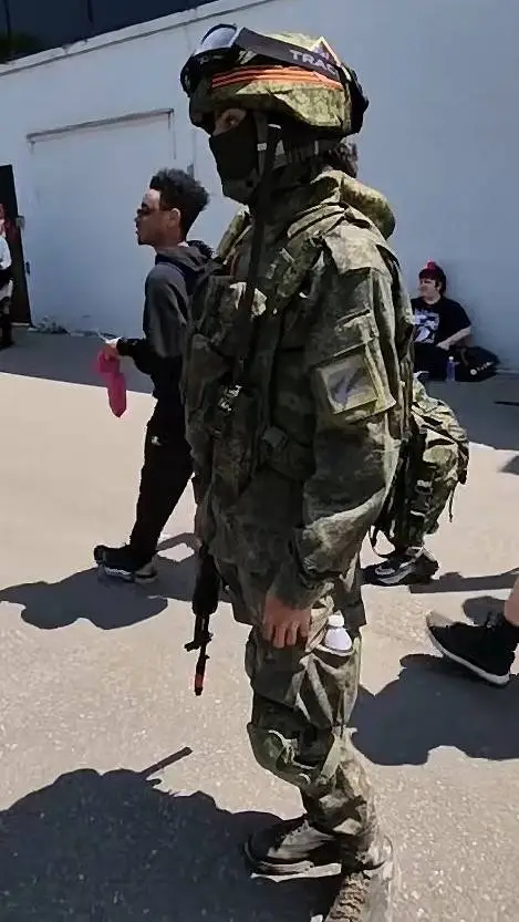ai character: Russian soldier  background