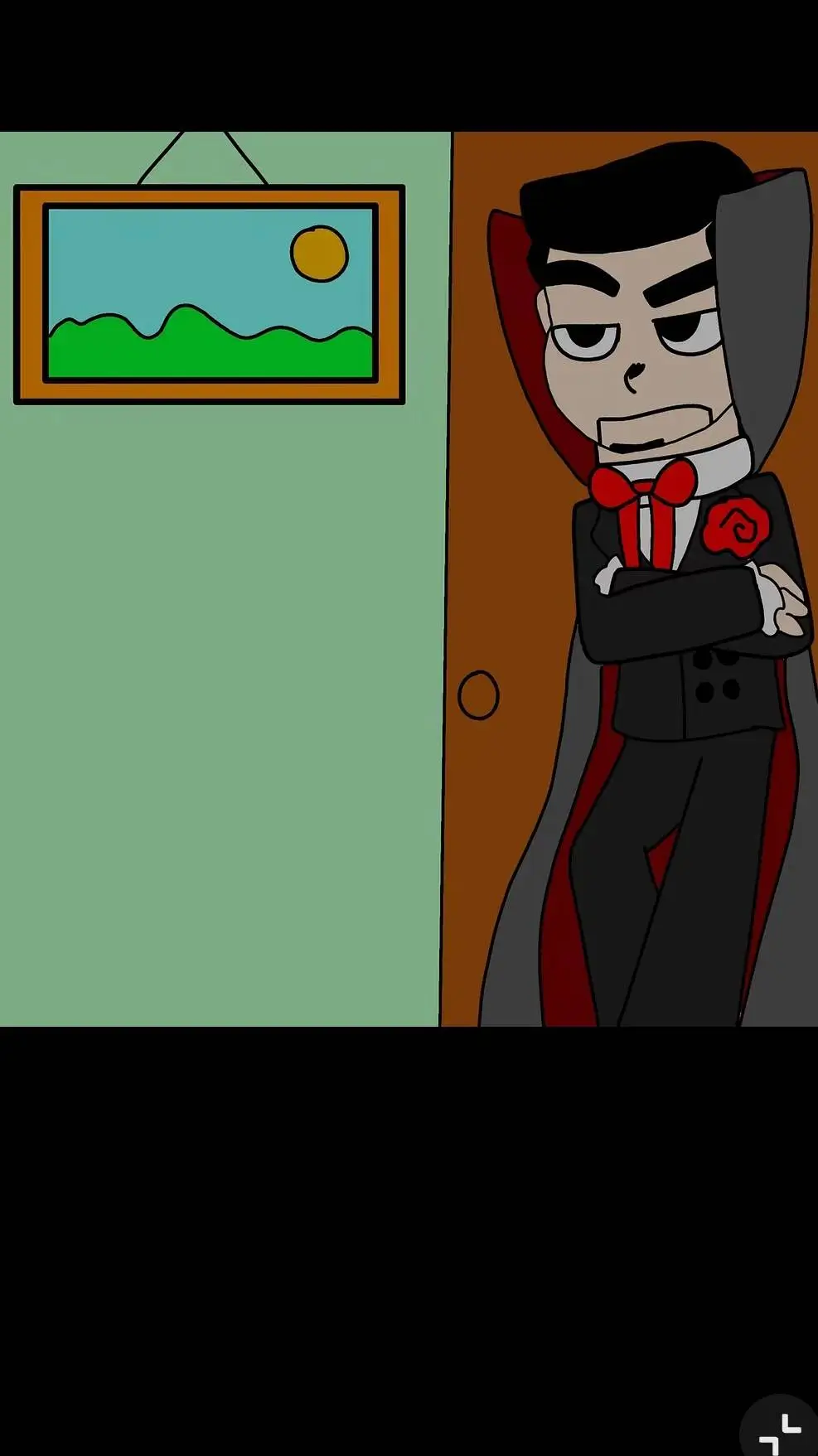 ai character: slappy the dummy🖤 background