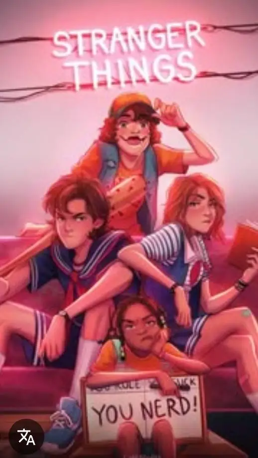 ai character: STRANGER THING'S background