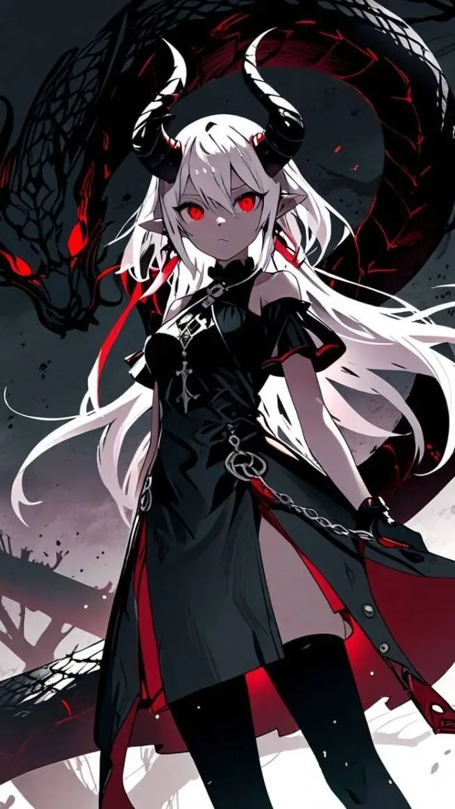 ai character: rainha demônia  background