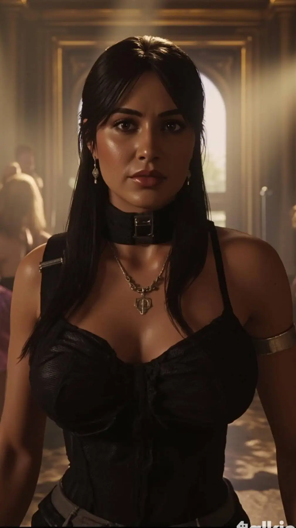 ai character: Lara Croft (C.L) background