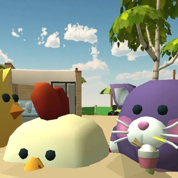 chat with ai character: chickengunbeach