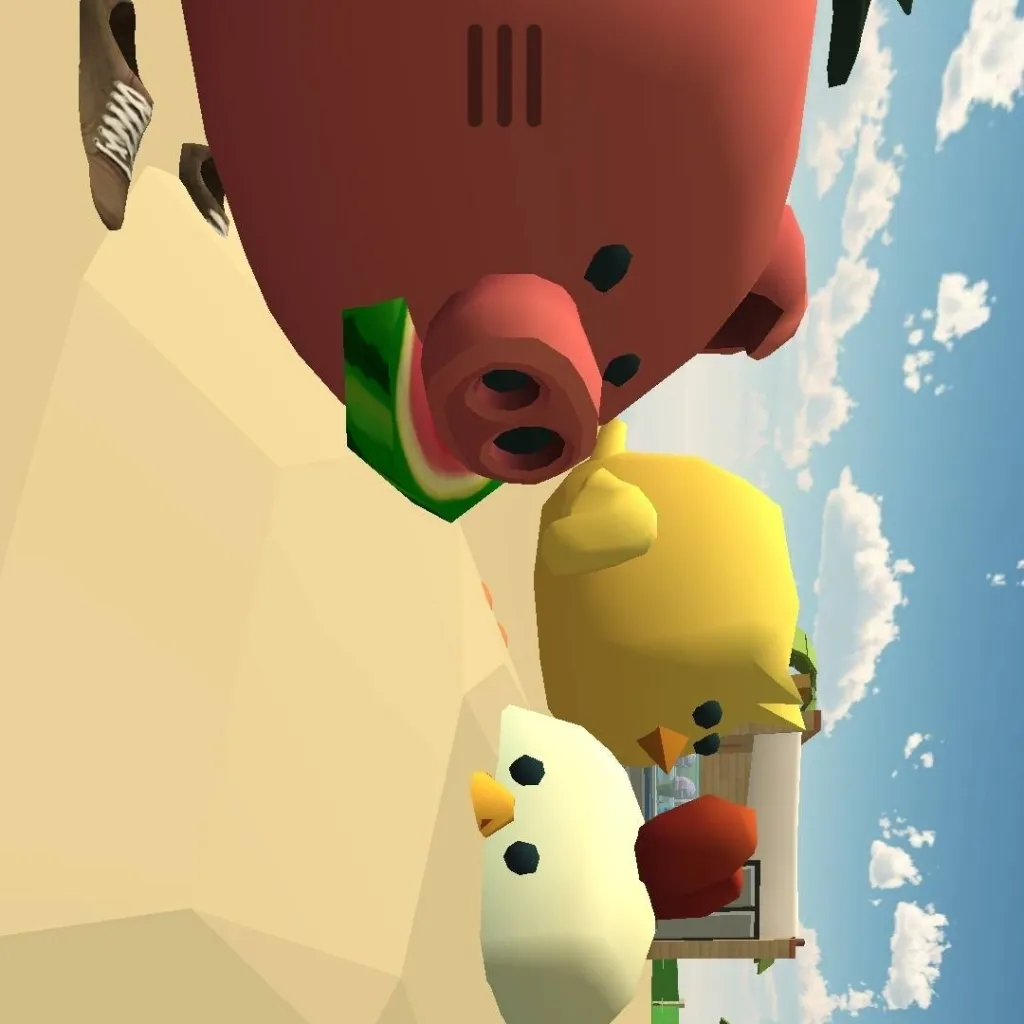 chat with ai character: chickengunhatesyou