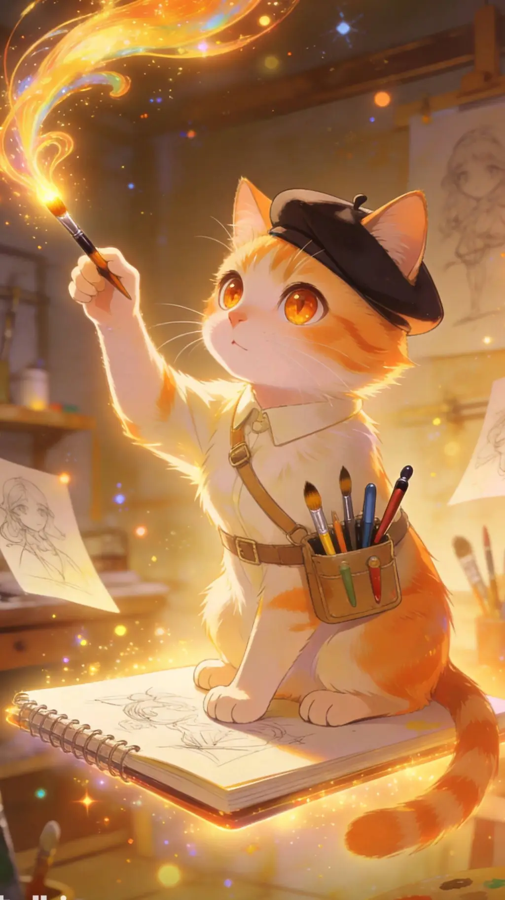 ai character: mewki background