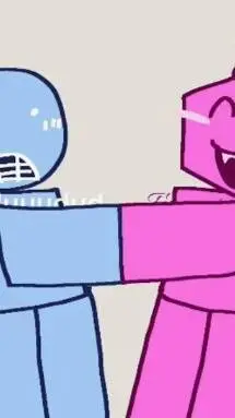 ai character: pr3tty x bluudud background