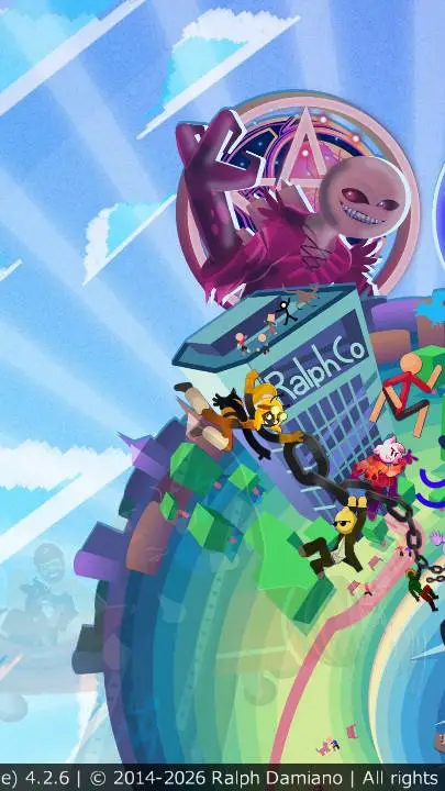 ai character: stick nodes background