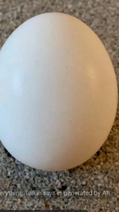 ai character: puppet see egg background