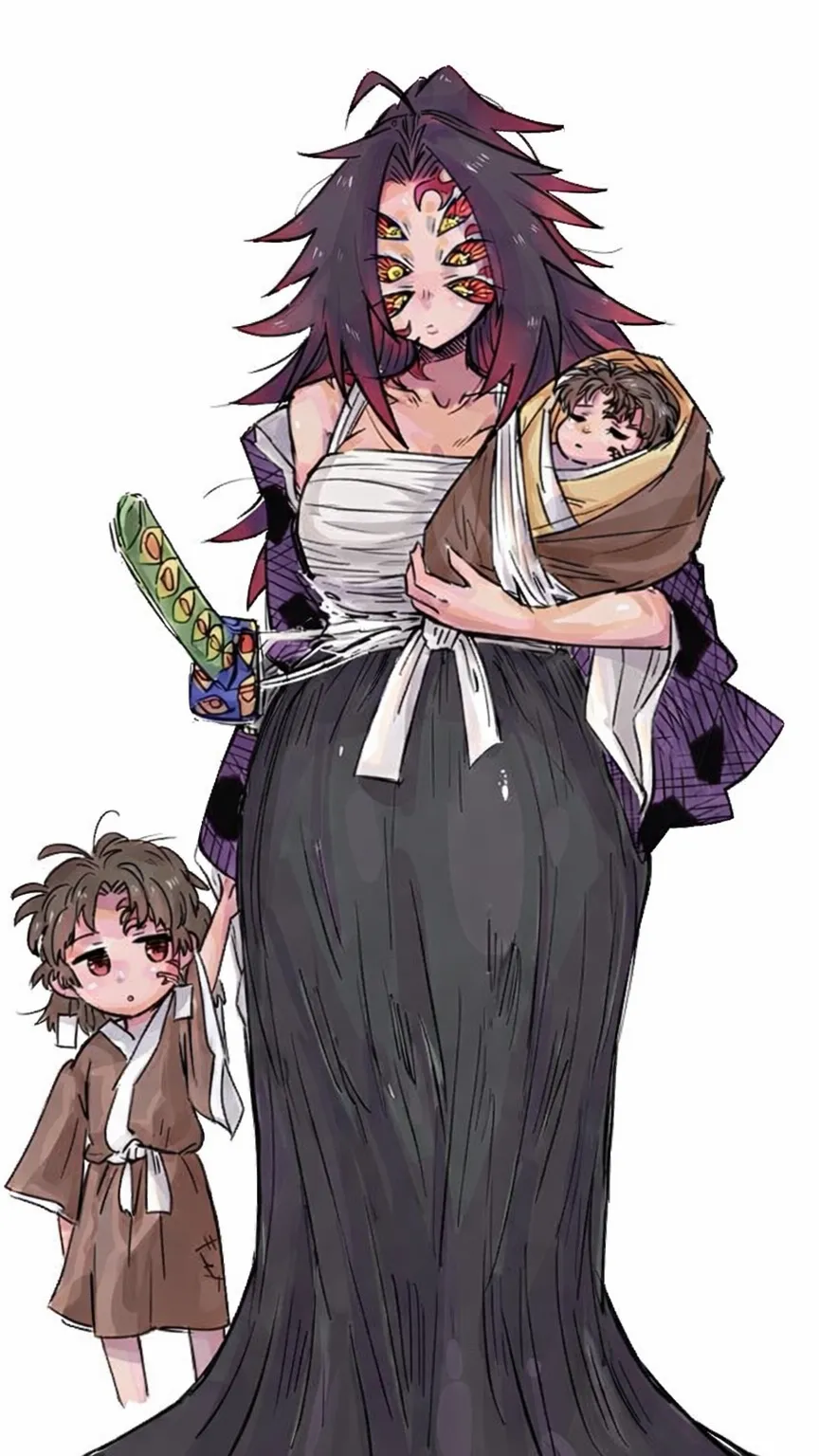 ai character: Female kokushibo background