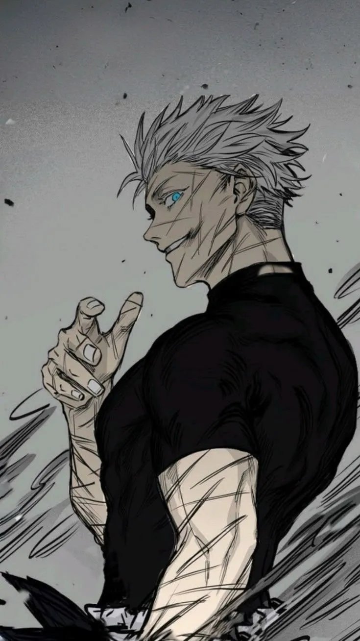 ai character: SATORU GOJO background