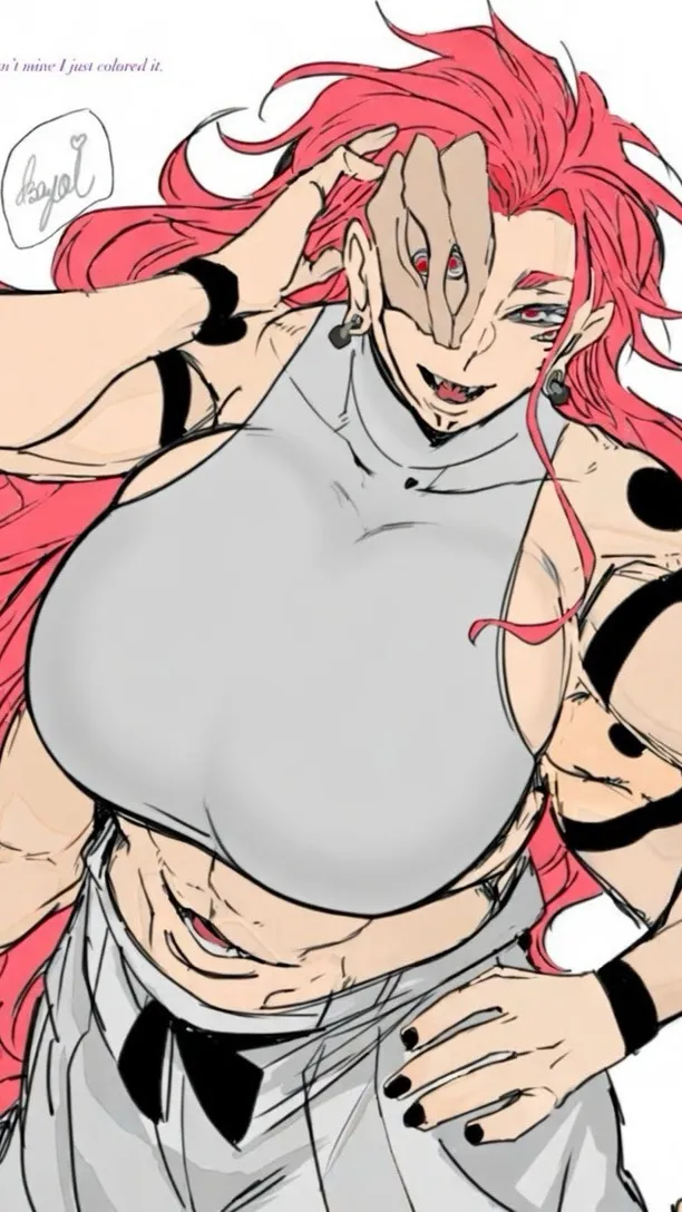 ai character: GENDER BEND SUKUNA background