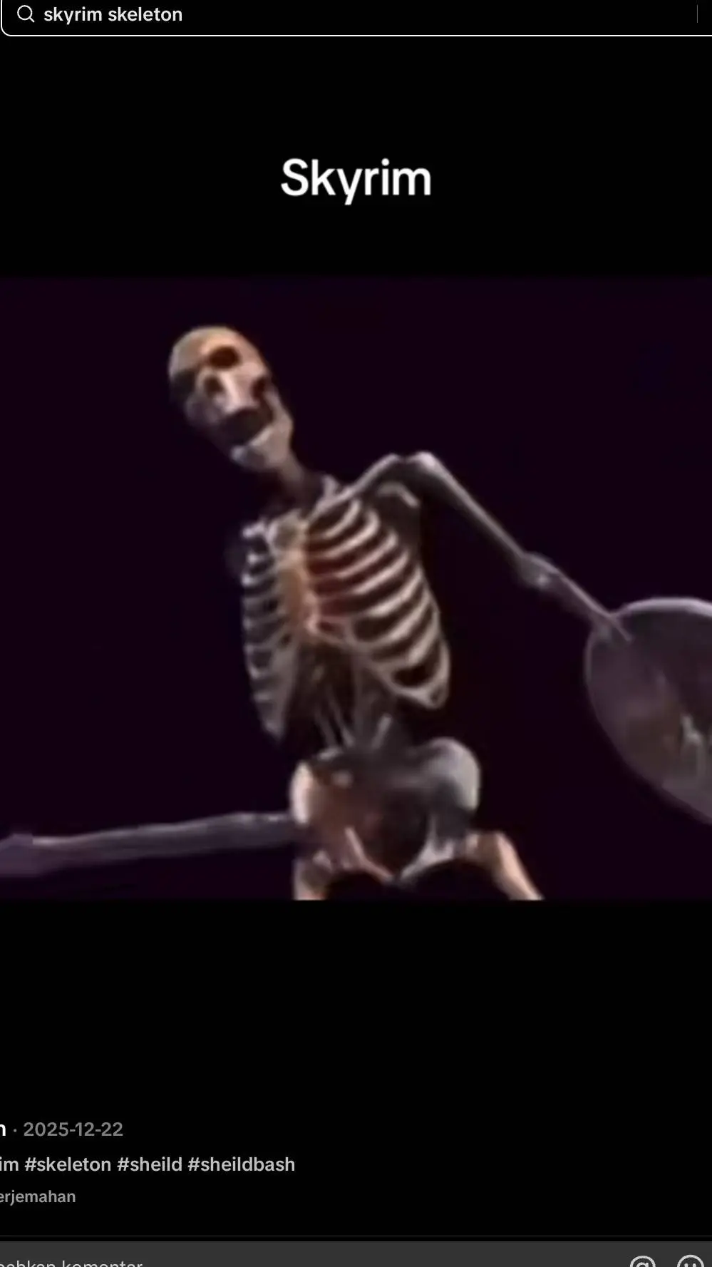 ai character: Shied skeleton background