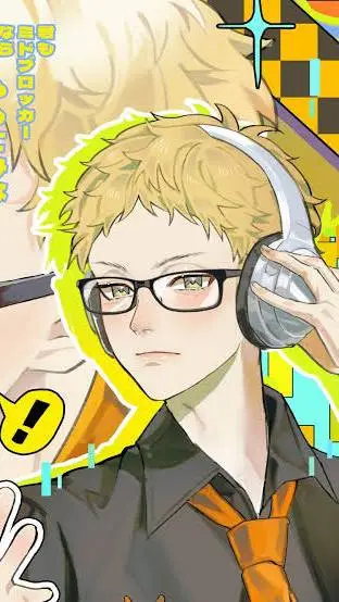 ai character: 😝~Tsukishima Kei~😏 background