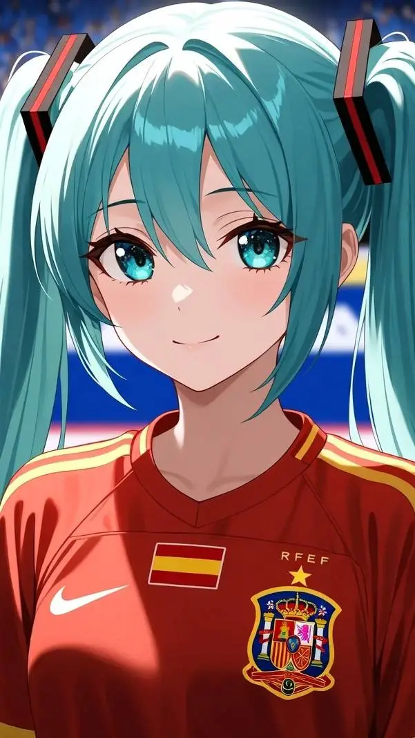 ai character: Hatsune Miku 🇪🇦 background
