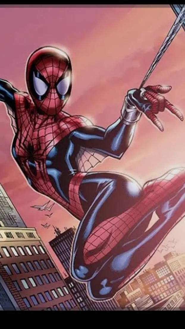 ai character: spider-woman  background