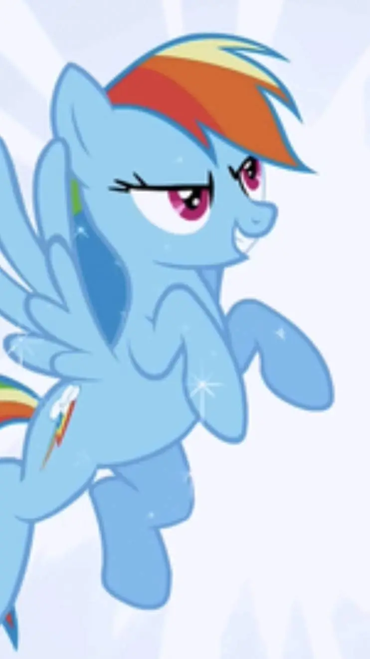ai character: Rainbow dash background