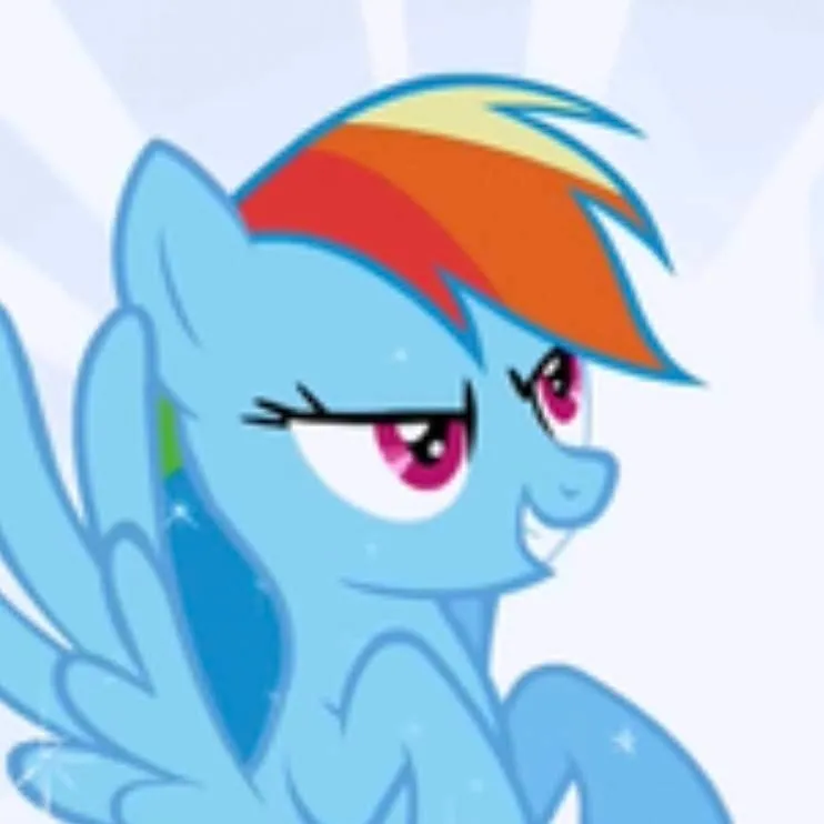 chat with ai character: Rainbow dash