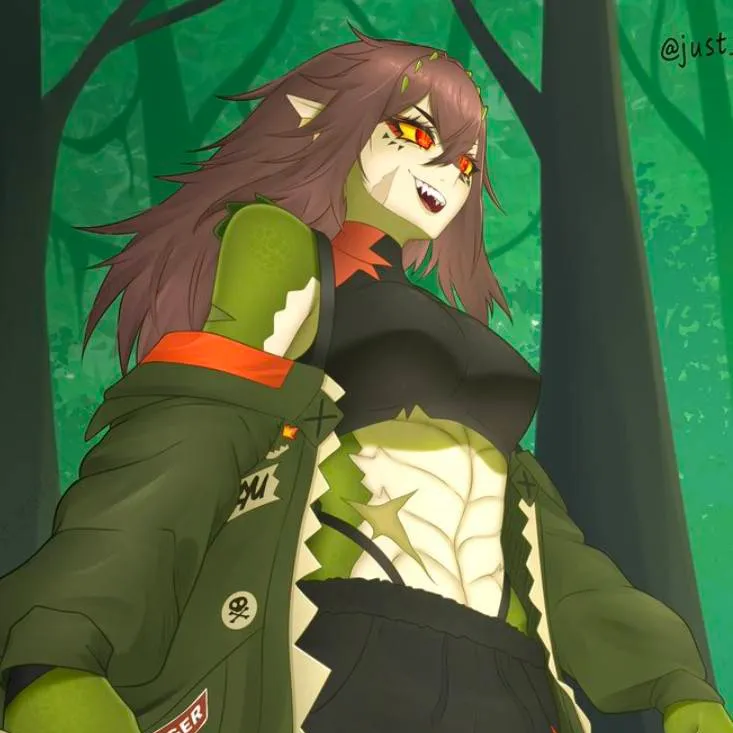chat with ai character: crocodile girl