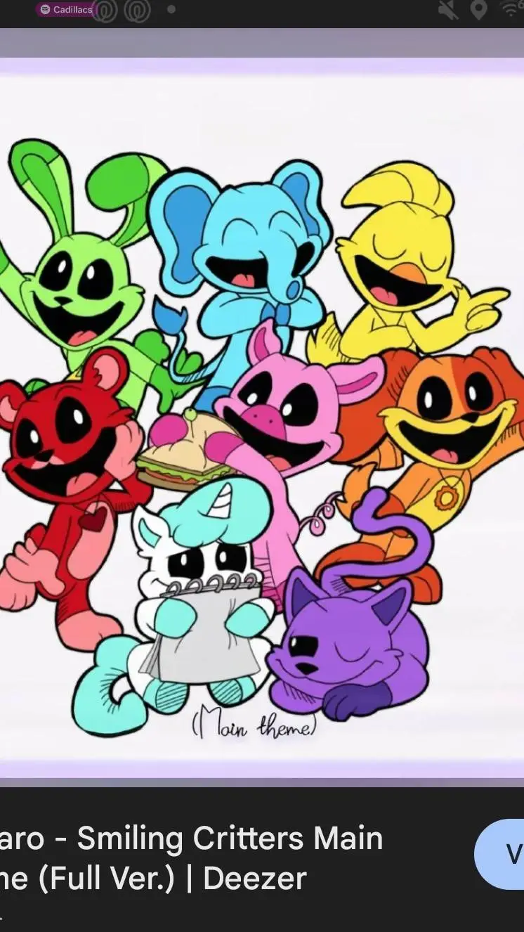 ai character: Smiling critters!! background