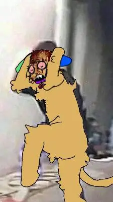 ai character: some ₽upp bih background