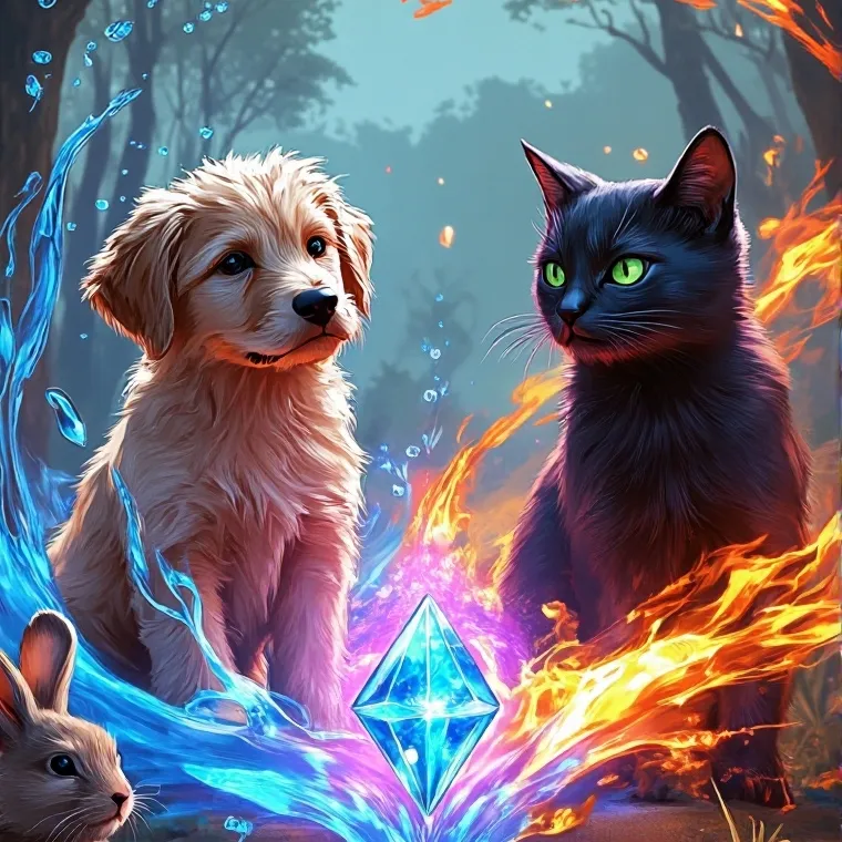 chat with ai character: Elemental pets