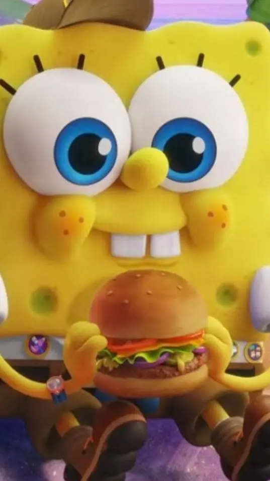 ai character: Bob esponja background