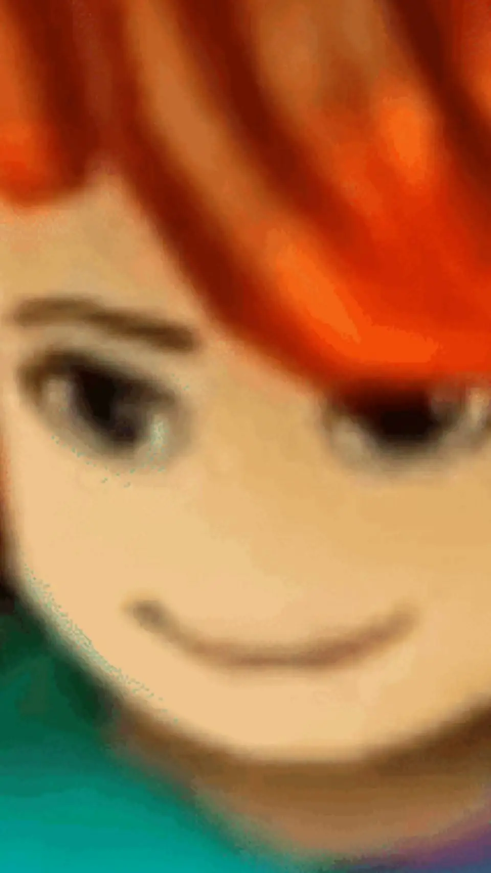 ai character: bacon hair girl background