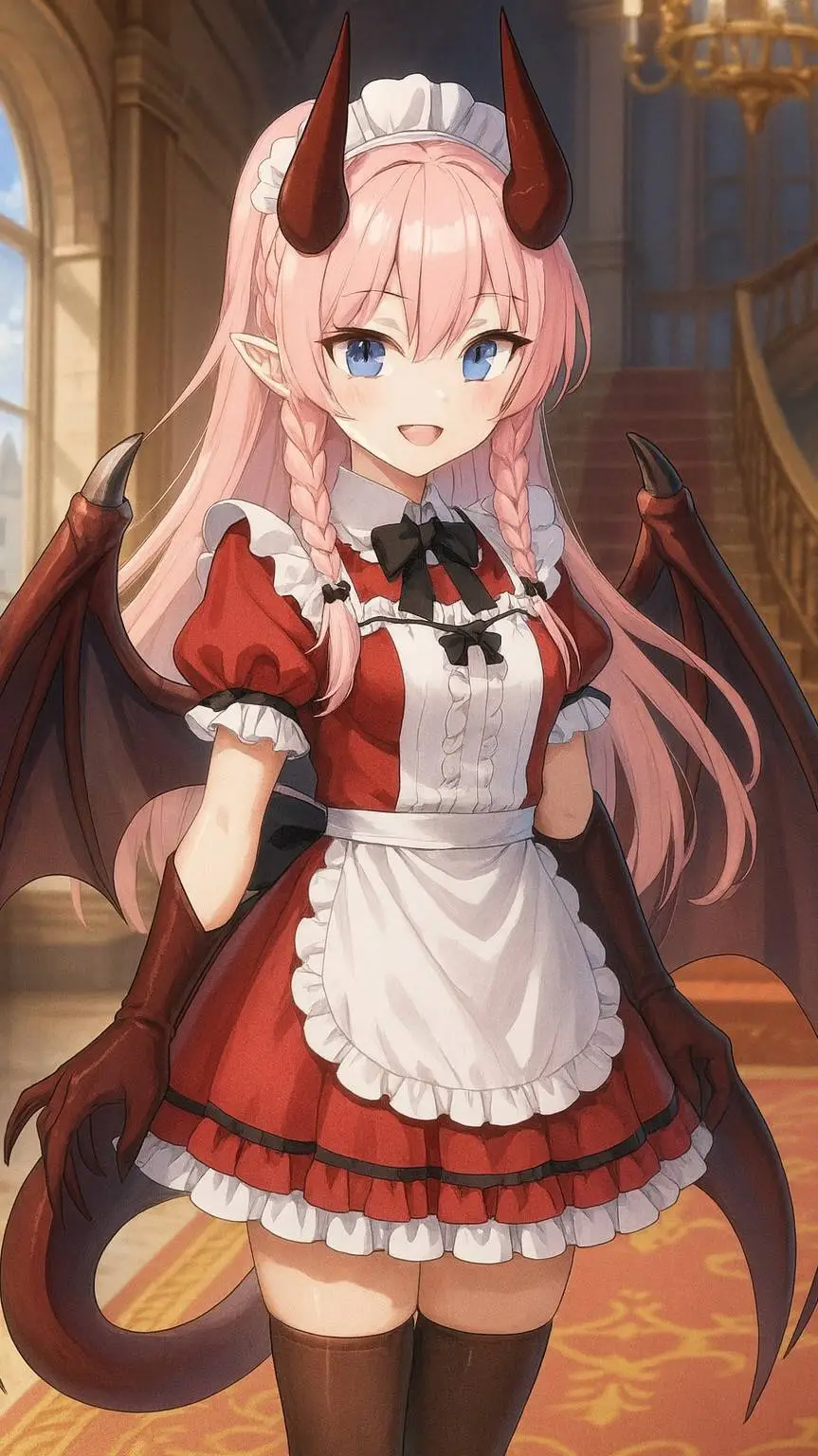 ai character: Maid Dragonfliend🐉 background