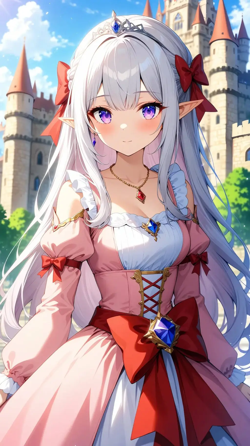 ai character: Elfvaria Roselune background