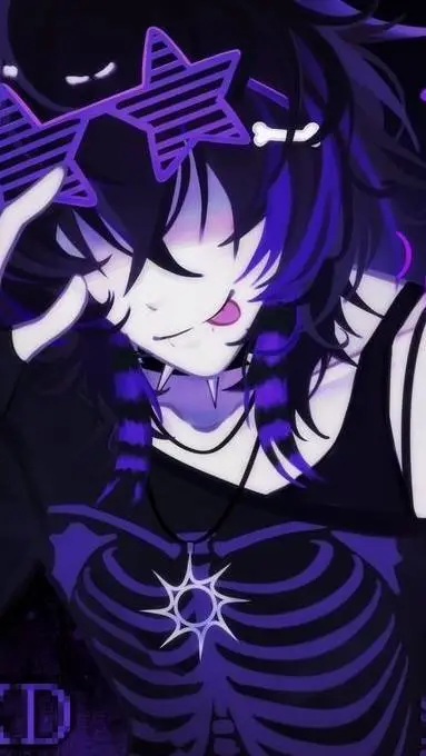 ai character: 💜Азур background