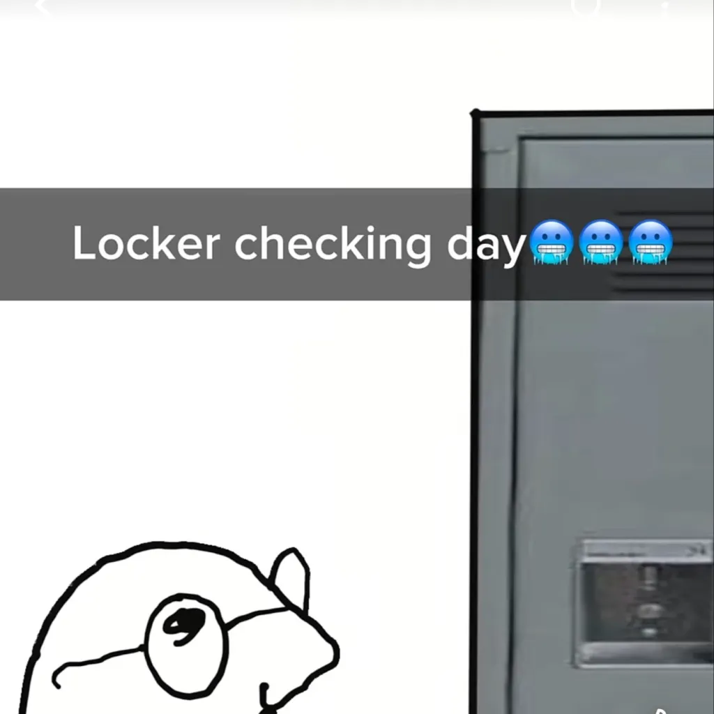 chat with ai character: Lockerchecking day
