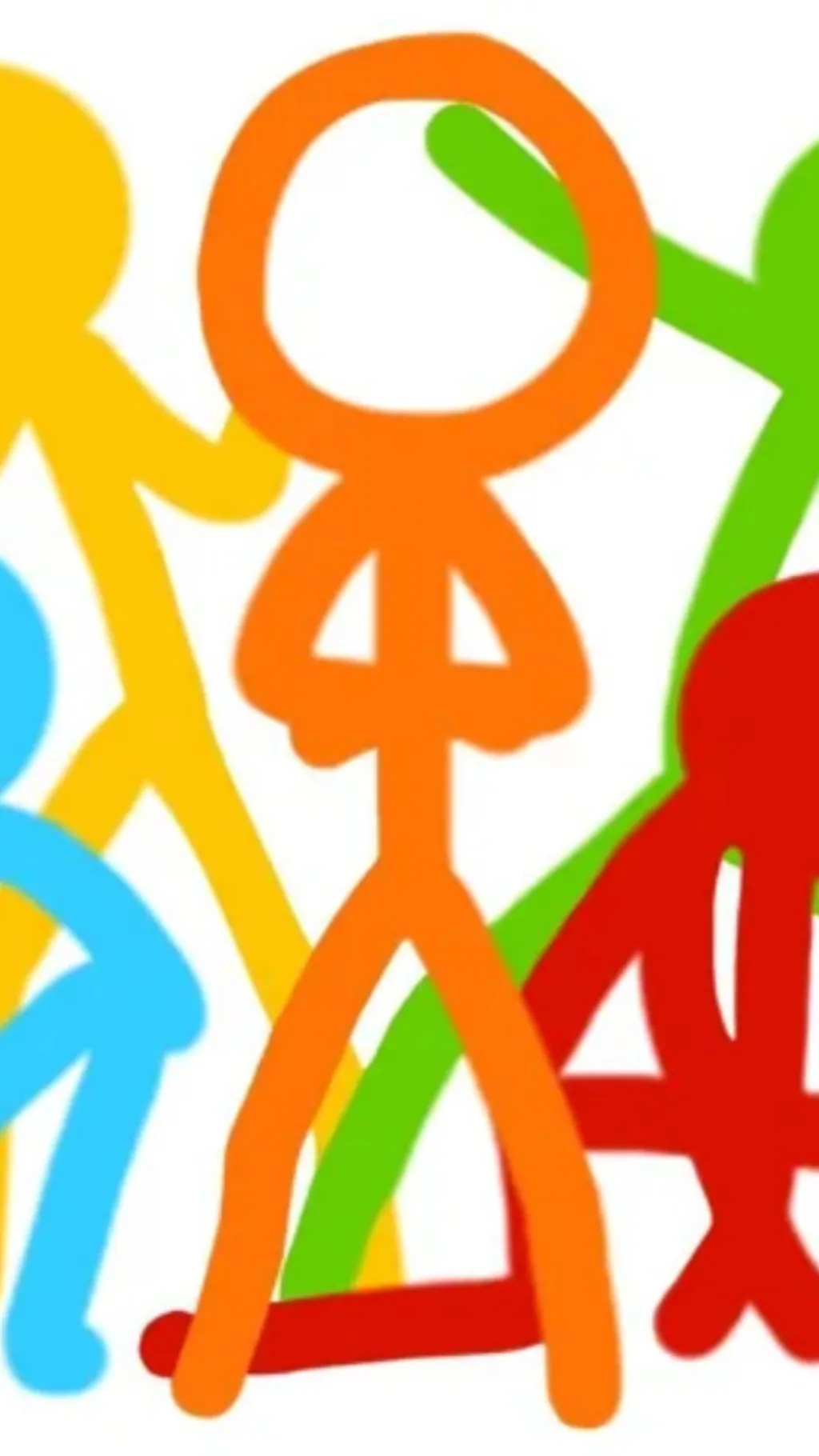 ai character: Stick man group background