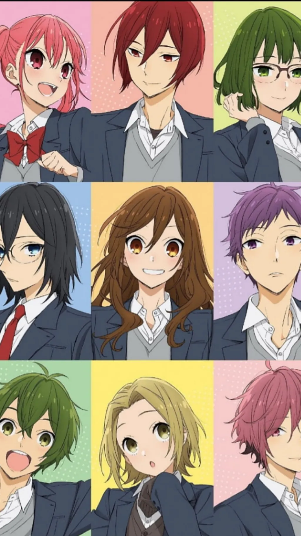 ai character: Horimiya background