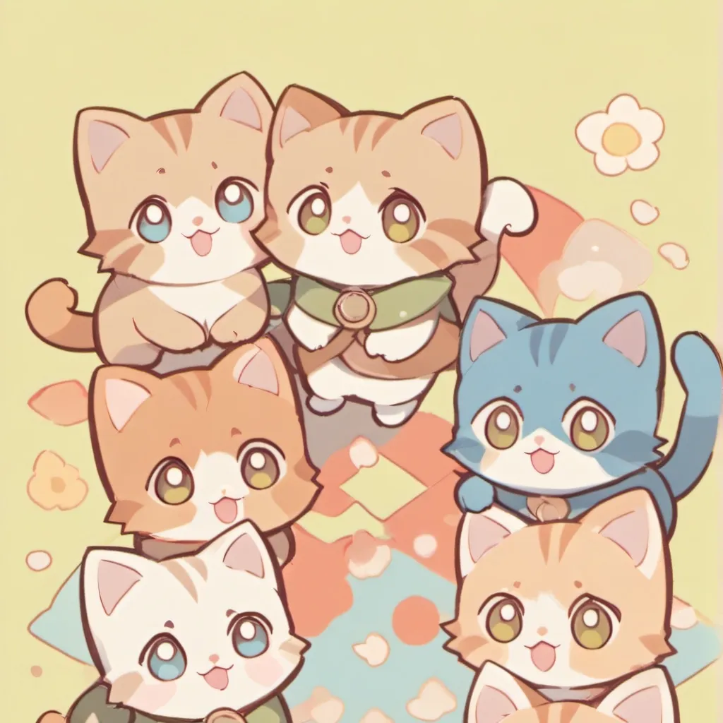 chat with ai character: 10 kittens