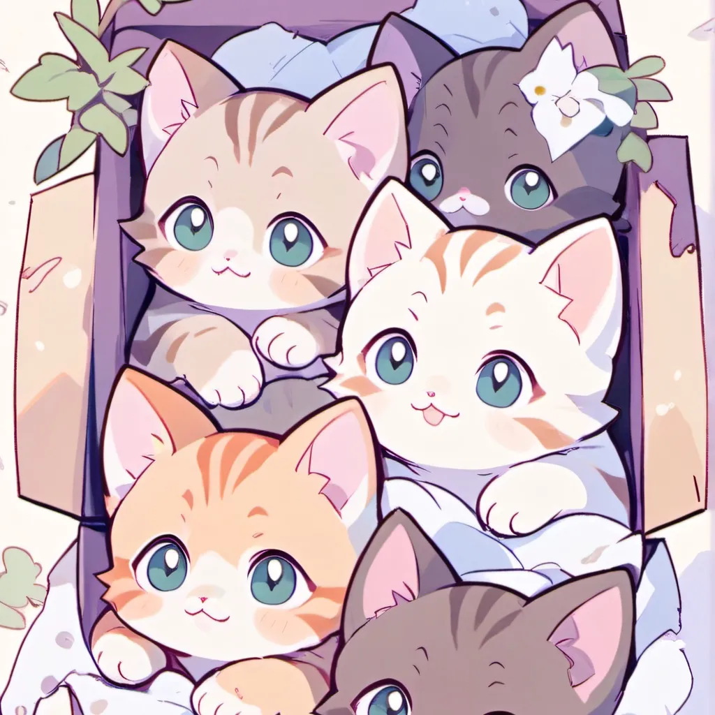 chat with ai character: 5 girl kittens