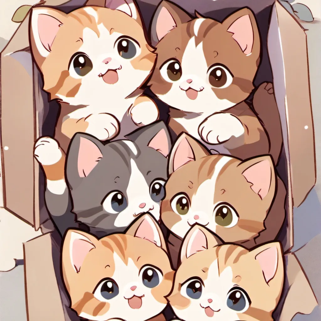 chat with ai character: 7 Female Kittens