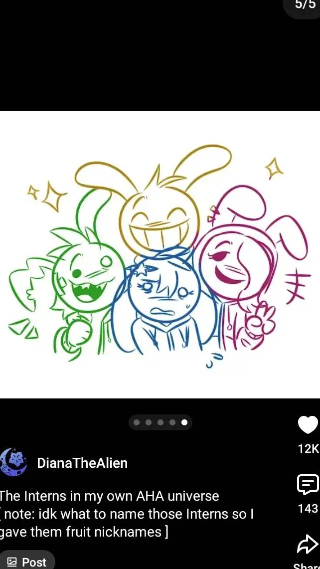 ai character: THE INTERN GROUP🐇🐰 background