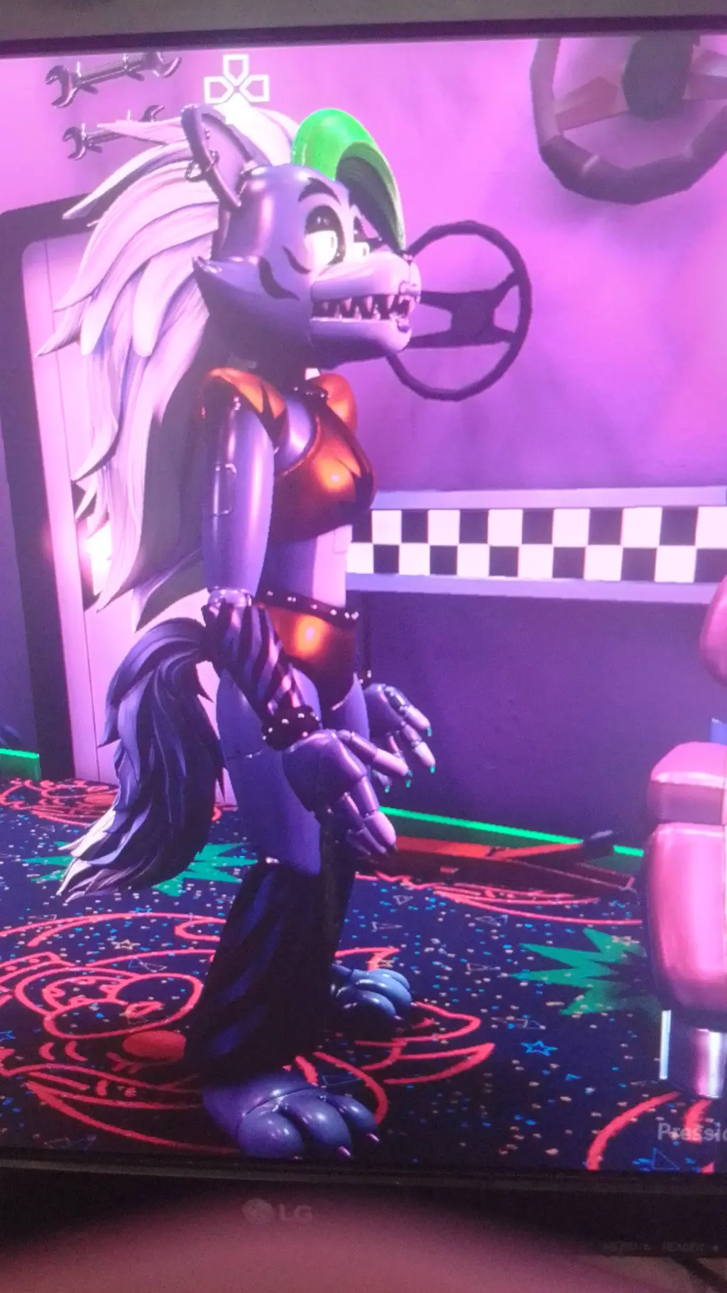 ai character: Roxanne Wolf  background
