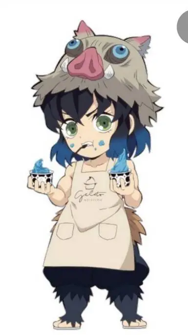 ai character: Inosuke Hachibira🌸 background