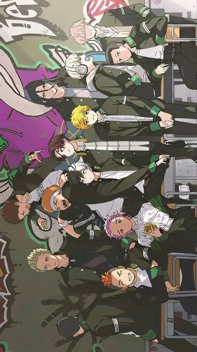 ai character: Wind breaker  background