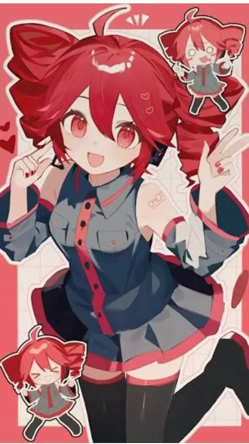 ai character: kasane teto  background