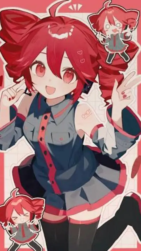 ai character: kasane teto  background