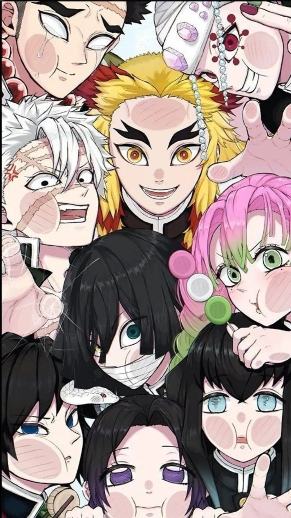 ai character: KNY New Hashira!! background