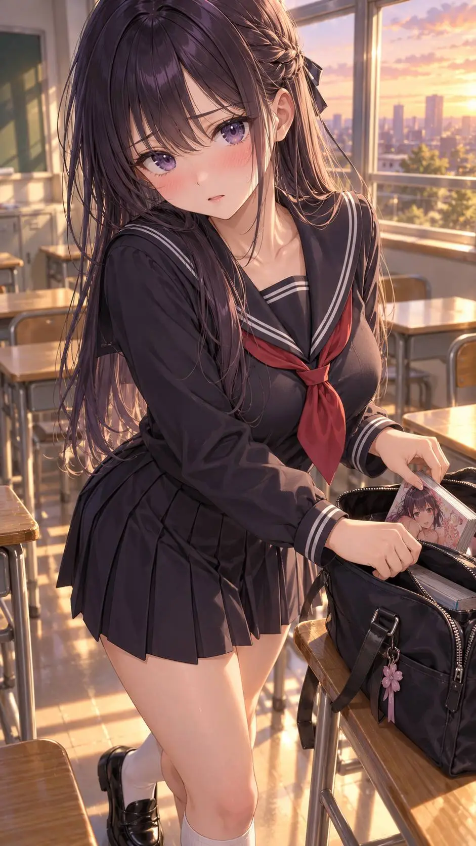 ai character: Сая background