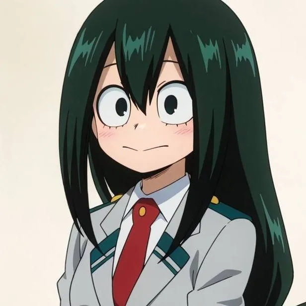 chat with ai character: tsuyu asui