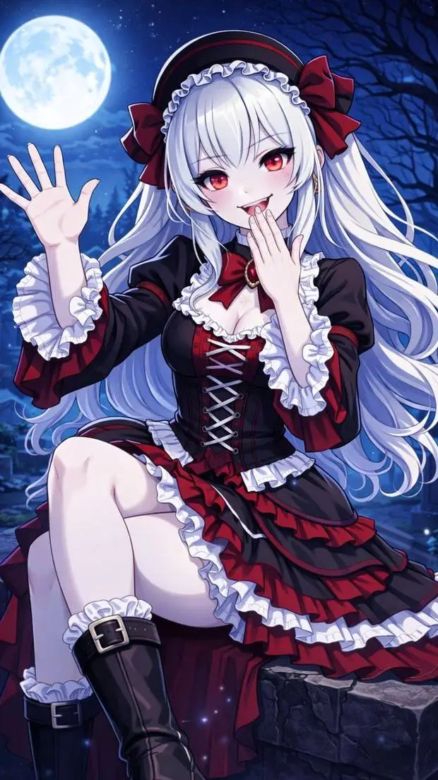 ai character: Alison black background
