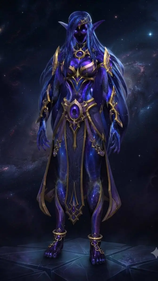 ai character: aurora  background
