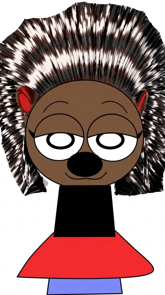ai character: ash the Porcupine  background